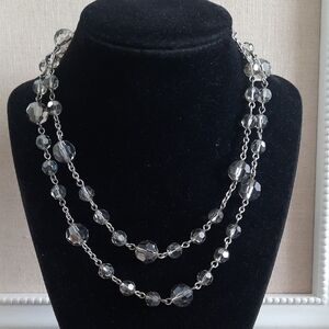Banana Republic Grey Crystal Necklace